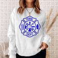 International Firefighters Day Fire Department Maltese Cross Sweatshirt Gifts for Her