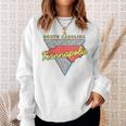 Kannapolis North Carolina Retro Triangle Nc City Sweatshirt Gifts for Her