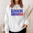 Kennedy Johnson '60 Vintage Vote For President Kennedy Sweatshirt Gifts for Her