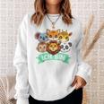 Kinder 3 Geburtstag Zoo Tiere 3 Jahre Alt Süßes Kinder Sweatshirt Geschenke für Sie