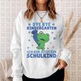 Kinder Bye Kindergarten Ich Bin Jetzt Ein Schulkind Frog Sweatshirt Geschenke für Sie