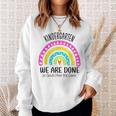 Kindergarten Abschluss 1 Klasse Hier Kommen Wir Regenbogen Sweatshirt Geschenke für Sie