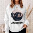 Lecker Bierchen X Pedro Waschbär Meme Cute Racoon Sweatshirt Geschenke für Sie