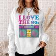 I Love The Eighties This Is My 80S Costume Vintage Retro Sweatshirt Gifts for Her