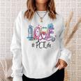 Love Patient Care Technician Pct Nurse Sweatshirt Gifts for Her