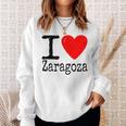 I Love Zaragoza Yo Amo Zaragoza Yo Corazón Zaragoza Camisa de entrenamiento Regalos para ella