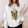 Mariposa Amarilla Primavera Hermosas Mariposas Oruga Camisa de entrenamiento Regalos para ella