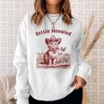 Meowdy Bachelorette Party Cowgirl Cowboy Cat Bridal Squad Sweatshirt Gifts for Her
