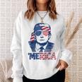 'Merica Trump Happy 4Th Of July Trump American Flag Sweatshirt Gifts for Her