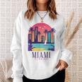 Miami Floridaintage Retro Usa America Souvenir Sweatshirt Geschenke für Sie