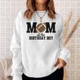 Mom Of The Birthday Boy Football Lover First Birthday Party Sweatshirt Gifts for Her