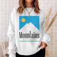 Mountains Get Some Fresh Good Air Cigarette Sweatshirt Gifts for Her