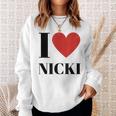 Name Geschenke Idee Lustig Nicki Sweatshirt Geschenke für Sie