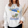 Ocean City Maryland Striped Umbrella Beach Chair Sweatshirt Gifts for Her