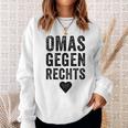 With 'Omas Agegen Richs' Anti-Rassism Fck Afd Nazis Sweatshirt Geschenke für Sie