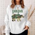 Papa Bär Camo Camo Papa Bär Passender Familienbär Raglan Sweatshirt Geschenke für Sie