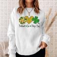 Peace Love Patty's Day Pickleball Shamrocks St Patrick's Day Sweatshirt Gifts for Her