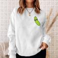 Peace Love Pickles Lover Retro Food Lover Sweatshirt Gifts for Her