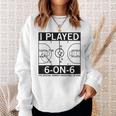 I Played 6 On 6 The Original Women's Basketball In Iowa Sweatshirt Gifts for Her