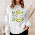 Positano Amalfi Coast Italy Lemon Bliss Sweatshirt Gifts for Her