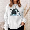 Regalo De Ballena Asesina Saltando Orca Sin Mangas Camisa de entrenamiento Regalos para ella