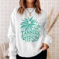 Retro Tanned And Tipsy Beach Summer Vacation Sweatshirt Gifts for Her