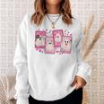 Retro Will You Be My Boo Cute Ghost Valentines Day Be My Boo Sweatshirt Gifts for Her