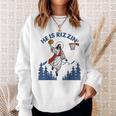 He Is Rizzin Jesus Basketball Easter Religious Sweatshirt Gifts for Her