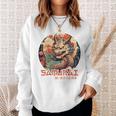 Rückenprint Samurai-Drachenkrieger Japanischer Ninja Kawaii Sweatshirt Geschenke für Sie