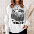 Shutterbug With Swagger Fotograf Lustige Fotografie Sweatshirt Geschenke für Sie