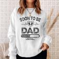Soon To Be Dad New Daddy Father's Day Heartbeat Sweatshirt Gifts for Her
