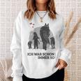 Spaziergang Pferd Hund Mädchen Pferdemensch Sweatshirt Geschenke für Sie