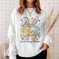 Speech Language Pathologist Bunny Bunnies Happy Easter Slp Sweatshirt Gifts for Her