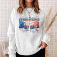 Stars Stripes Beer America Flag 4Th Of July Independence Day Sweatshirt Gifts for Her