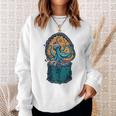 Steampunk Octopus Playing Drums Drummer Drum Kit Sweatshirt Gifts for Her