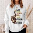 Strong Scorpio King Birthday Zodiac Astrology Dad Sweatshirt Gifts for Her