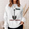 Texas Cinco Squad Cinco De Mayo Music Guitar Sweatshirt Gifts for Her