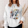 Tigre Colorido Arte Zoo Animal Tigre Camisa de entrenamiento Regalos para ella