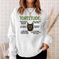 Tortitude Tortie Cat Lover Tortoiseshell Cat Owner Sweatshirt Gifts for Her