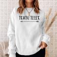 Truth Teller Distressed Arrow Trending Sweatshirt Gifts for Her