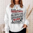 Never Underestimate Blocker Family Name Sweatshirt Gifts for Her