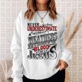 Underestimate Weathers Family Name Sweatshirt Gifts for Her