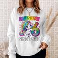 Unicorn 6Th Birthday 6 Year Old Unicorn Party Girls Outfit Sweatshirt Gifts for Her