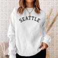 Vintage SeattleOld Retro Seattle Sports Sweatshirt Gifts for Her
