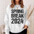 Vintage Spring Break 2024 Spring Break Teacher Sweatshirt Gifts for Her