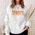 Vintage Tigers Retro Three Stripes Weathered Sweatshirt Gifts for Her