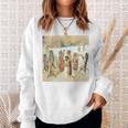 Wain Christmas Carol Singing Cats Playing Music Sweatshirt Gifts for Her