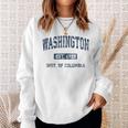Washington Dc Vintage Athletic Sports Sweatshirt Gifts for Her
