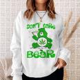 Weed Bear Herb Bear Don't Care Bear Marijuana Cannabis Sweatshirt Gifts for Her