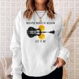 Whisper Words Of Wisdom Let-It Be Guitar Lake Shadow Sweatshirt Gifts for Her